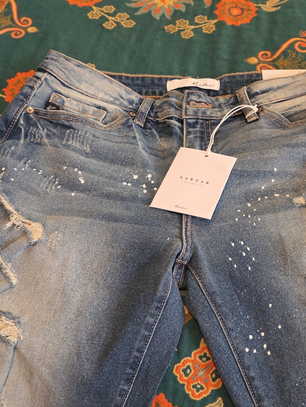 KanCan Light Blue Cropped Ankle Jeans - Picture 4 of 5